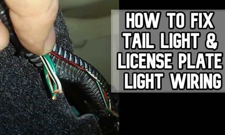 How To Fix License Plate Light Wiring